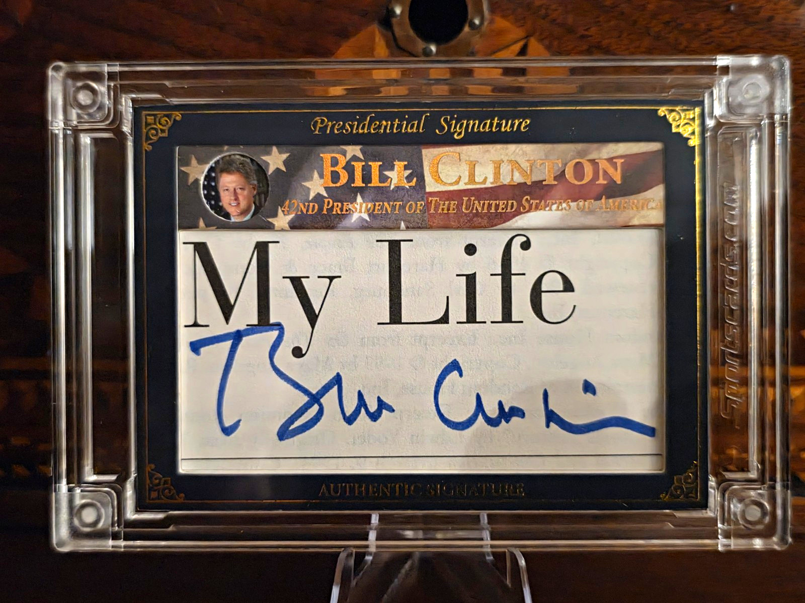 2025 A Word From POTUS Presidential Signature Bill Clinton Cut Auto PS-BC2 05/14