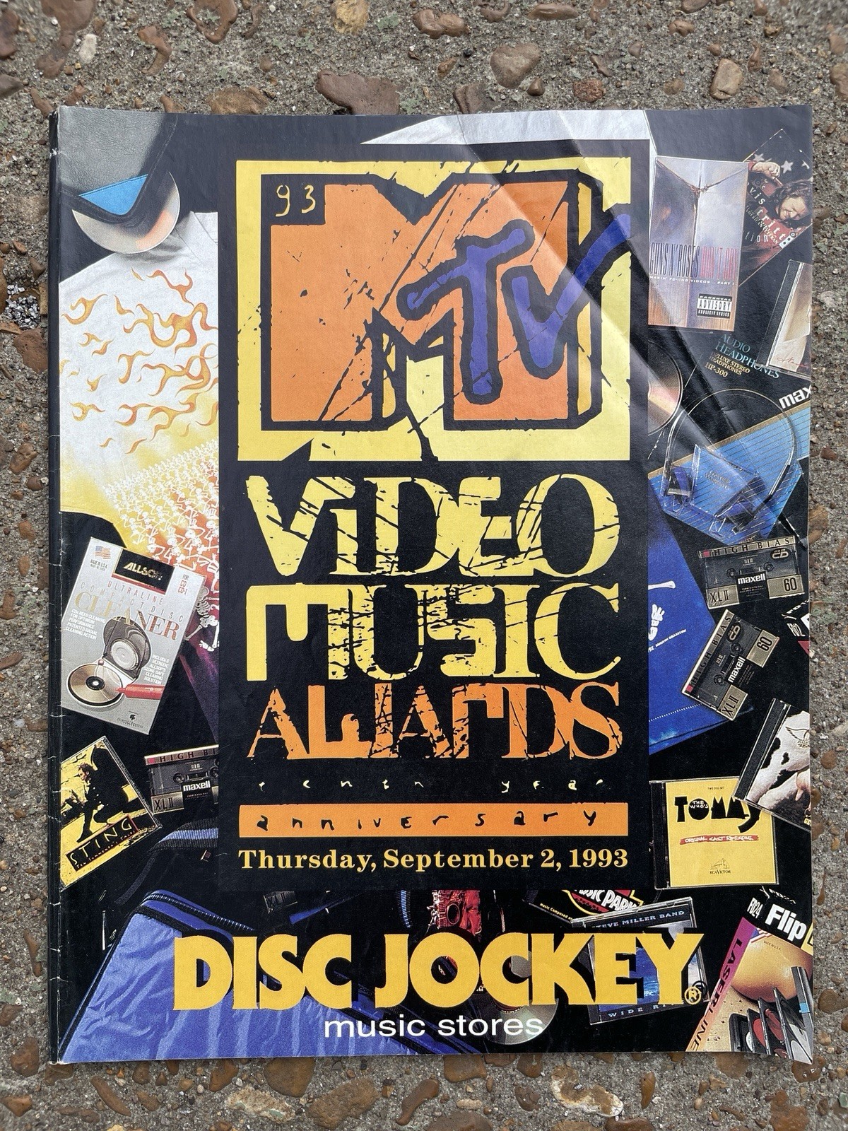 Disc Jockey CD Music Store Rare 1993 MTV Video Music Awards Ad Catalog VHS Movie Disc Jockey CD Music Store Rare 1993 MTV Video Music Awards Ad Catalog VHS Movie