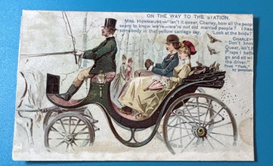 1880’s Antique W. Duke & Sons Cigarette Card Twenty-Five Snap Shots From Puck