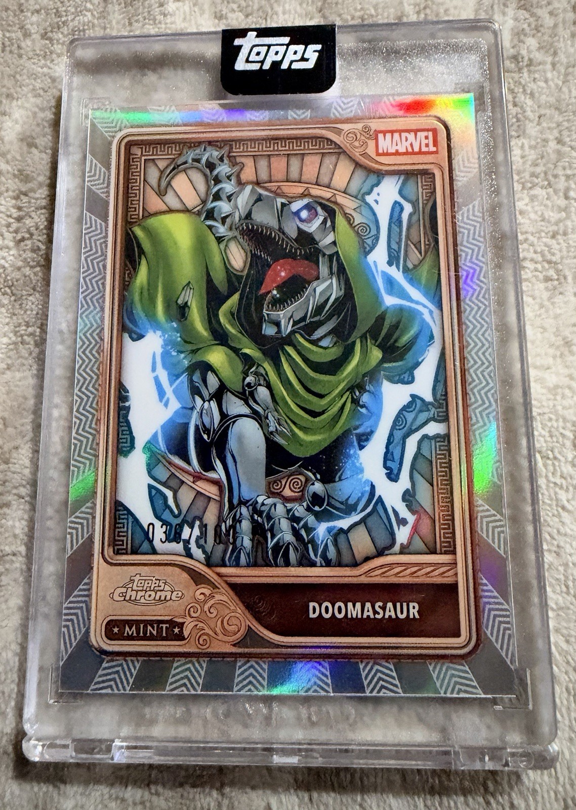 Topps 2026 Mint Marvel Doomasaur Bronze #39 Serial Numbered 36/100 Topps 2026 Mint Marvel Doomasaur Bronze #39 Serial Numbered 36/100