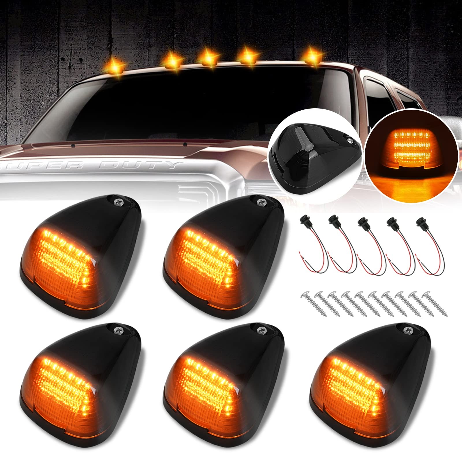 D-Lumina LED Cab Roof Marker Lights for Fo-rd F150 F250 F350 F450 F550 F650 F750