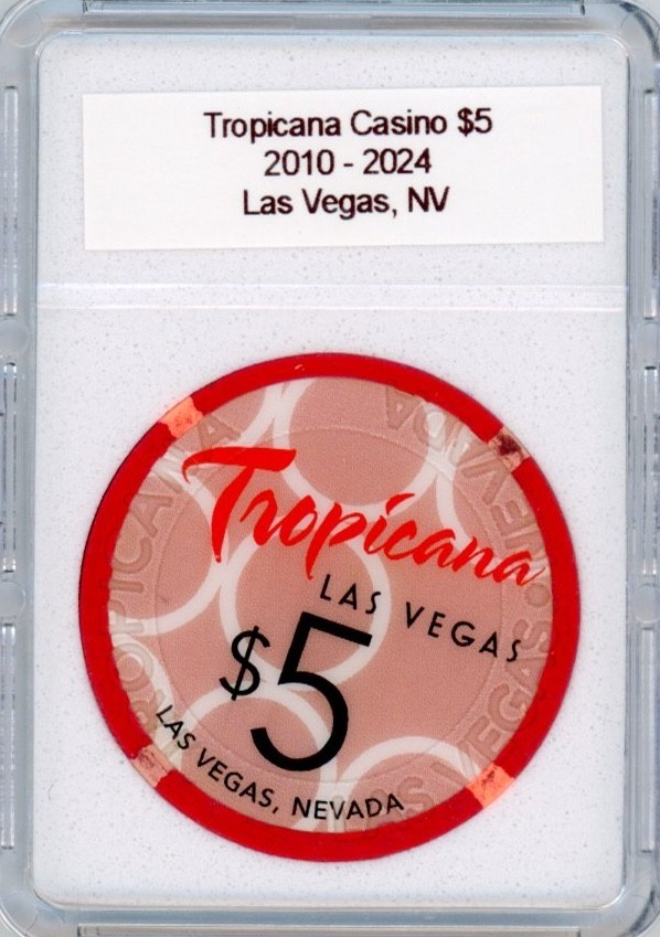 Tropicana Casino - Las Vegas, NV $5 Casino Chip ~ 2010 - 2024 ~ Tropicana Casino - Las Vegas, NV $5 Casino Chip ~ 2010 - 2024 ~