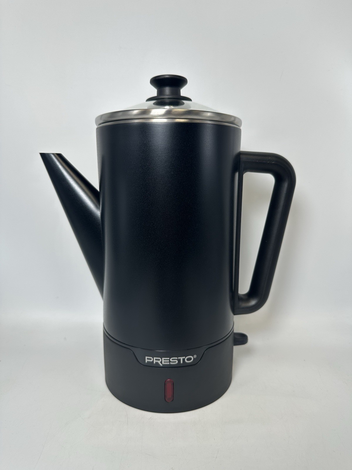 Presto 02815 12-Cup Cordless Coffee Percolator - Matte-Black *NEW NO BOX*