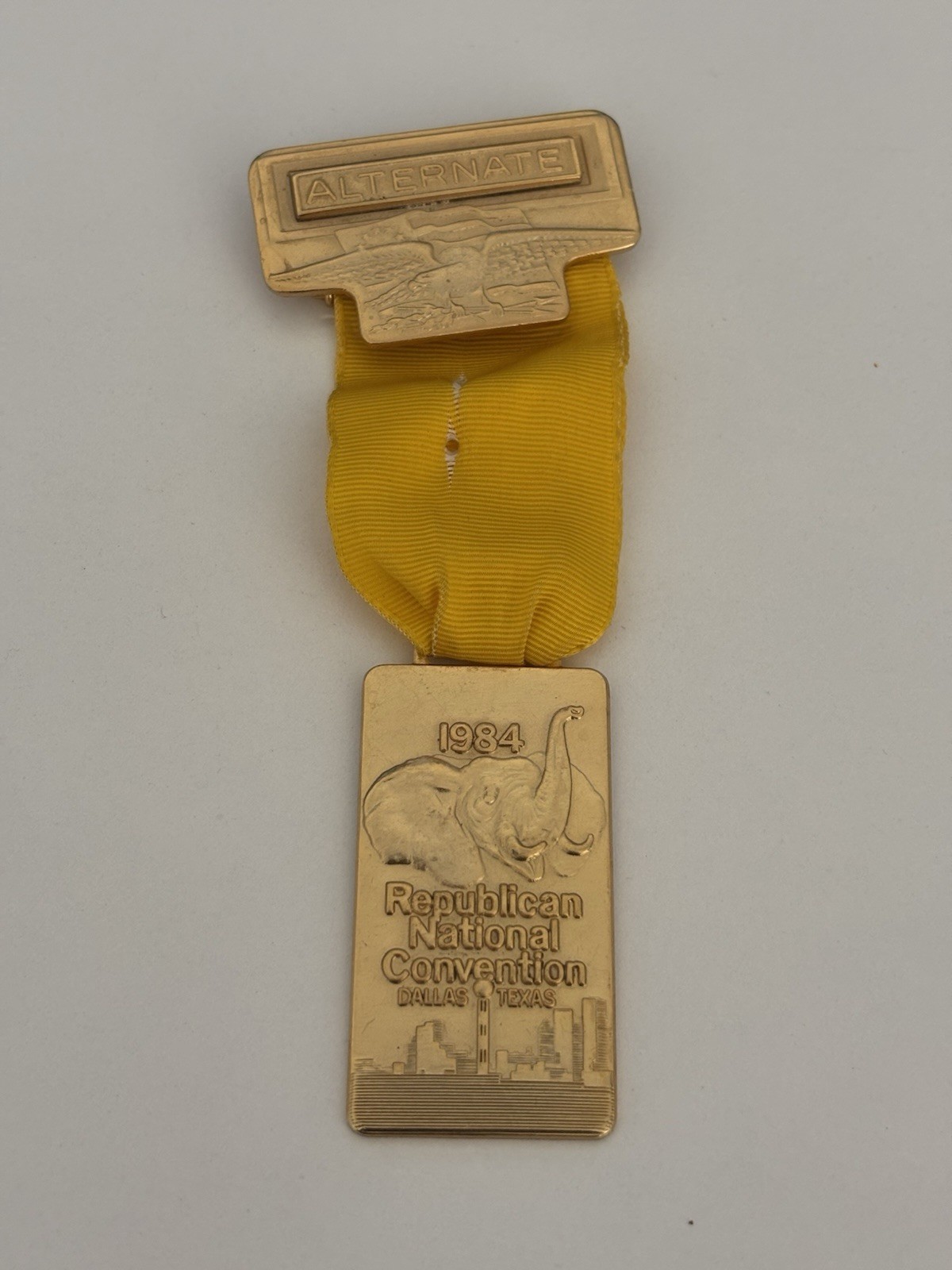1984 Republican National Convention Ronald Reagan Alternate Delegate Medal Mark