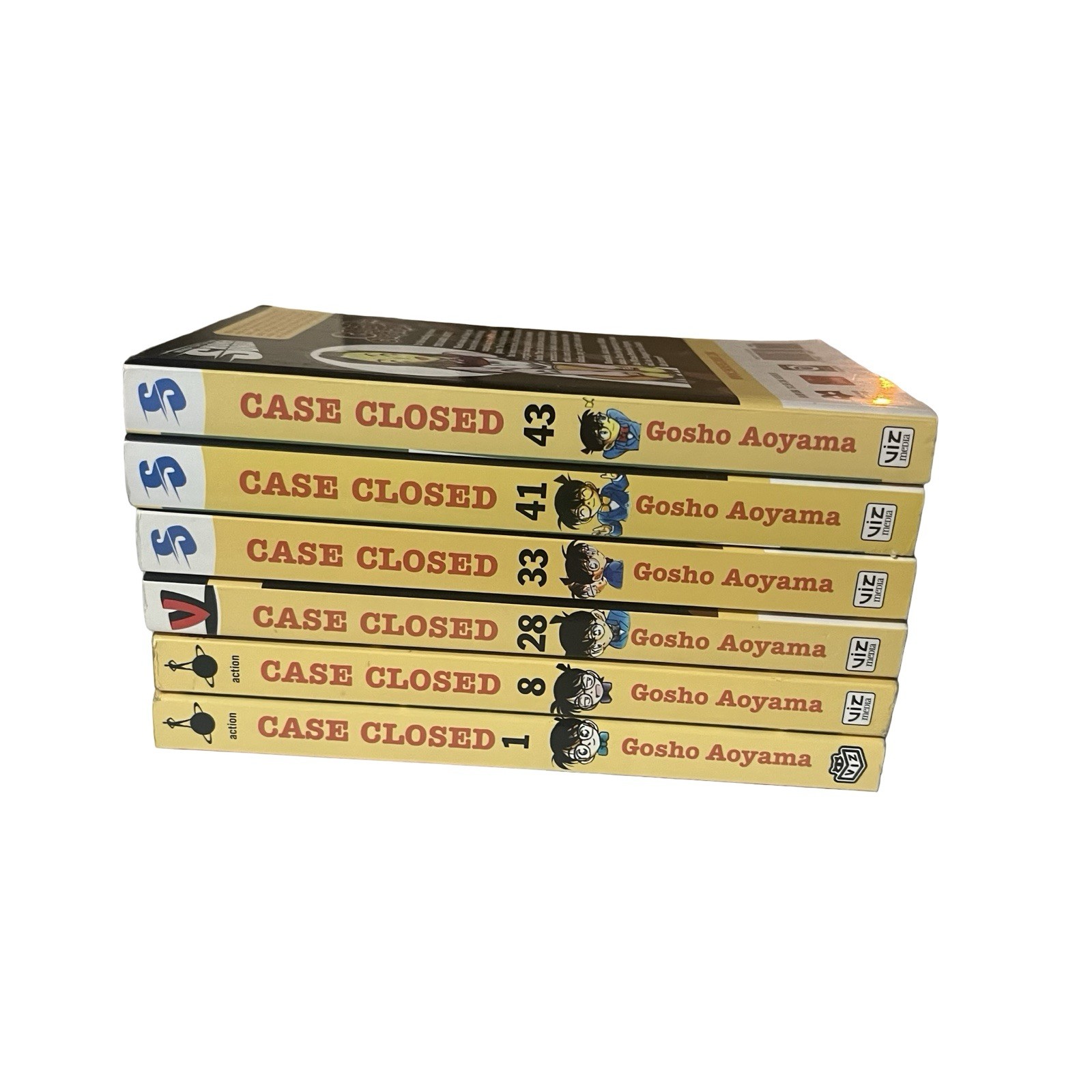Case Closed Volume 1, 8, 28, 33, 41, 43 by Gosho Aoyama Manga English Lot Case Closed Volume 1, 8, 28, 33, 41, 43 by Gosho Aoyama Manga English Lot