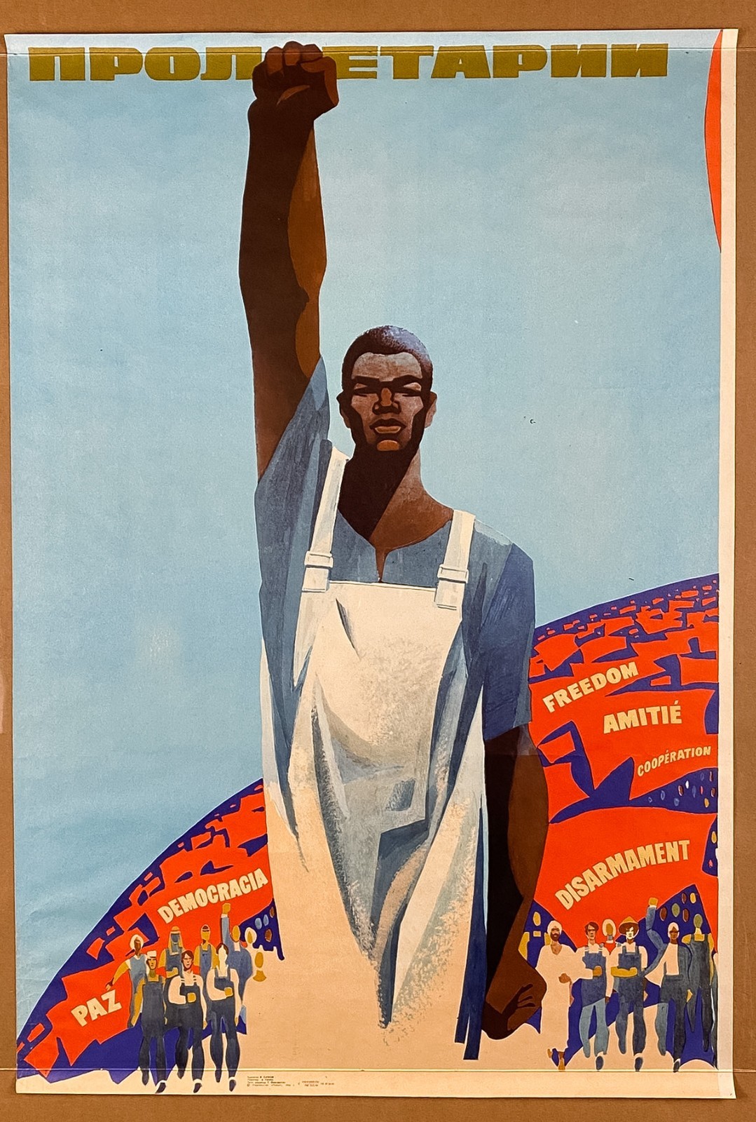 Original Vintage Soviet Poster-