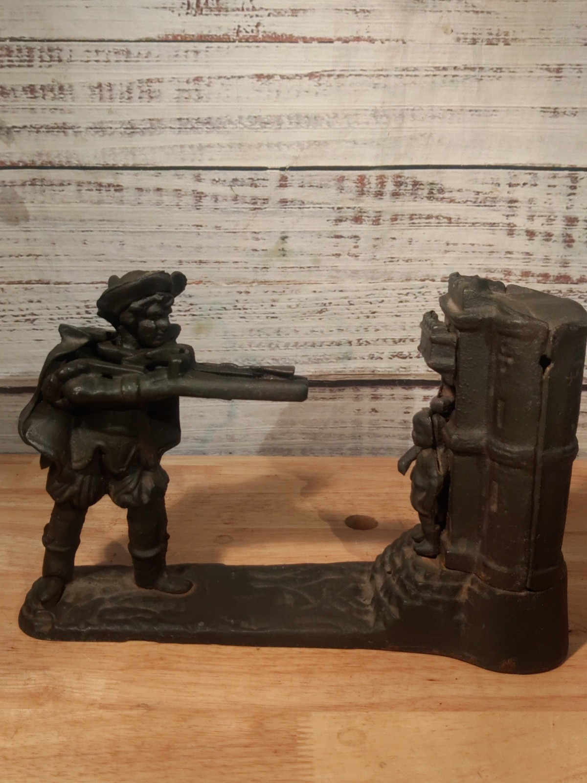 Vintage William Tell Classic Iron Cast Iron Bank Vintage William Tell Classic Iron Cast Iron Bank