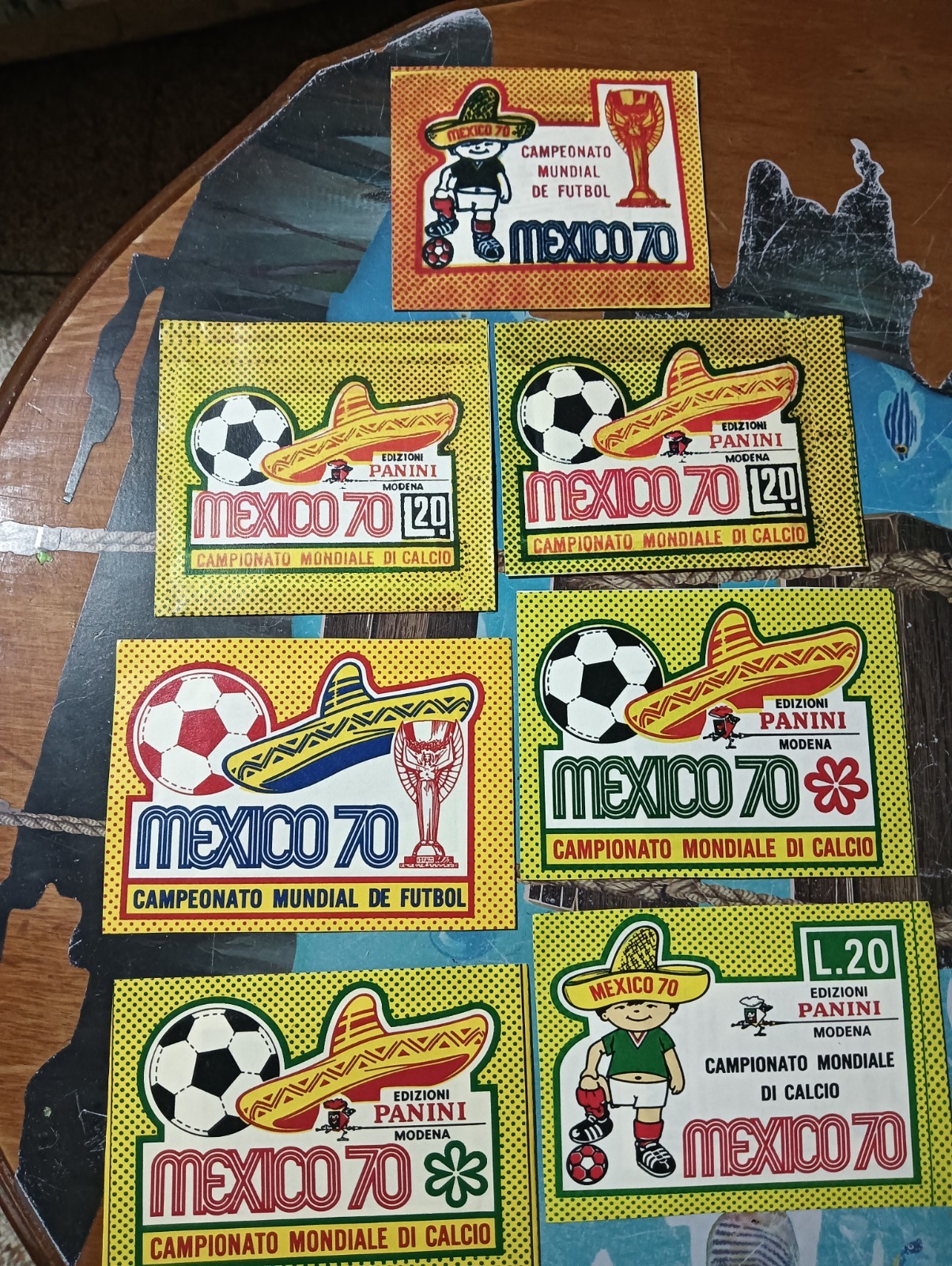 6 variants Mexico70+ 1 sealed packs Anastatic copies Read 