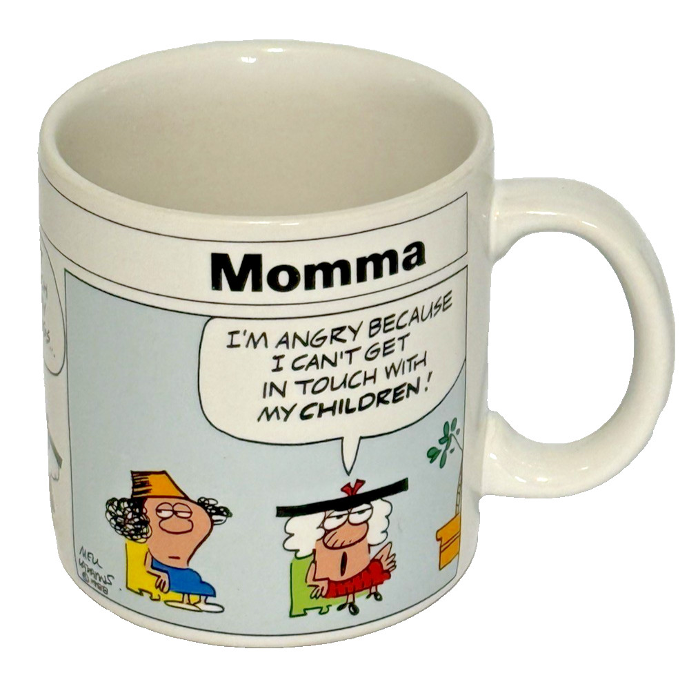 Vintage 1988 Momma Comic Strip Funny Coffee Mug Mell Lazarus Applause Korea