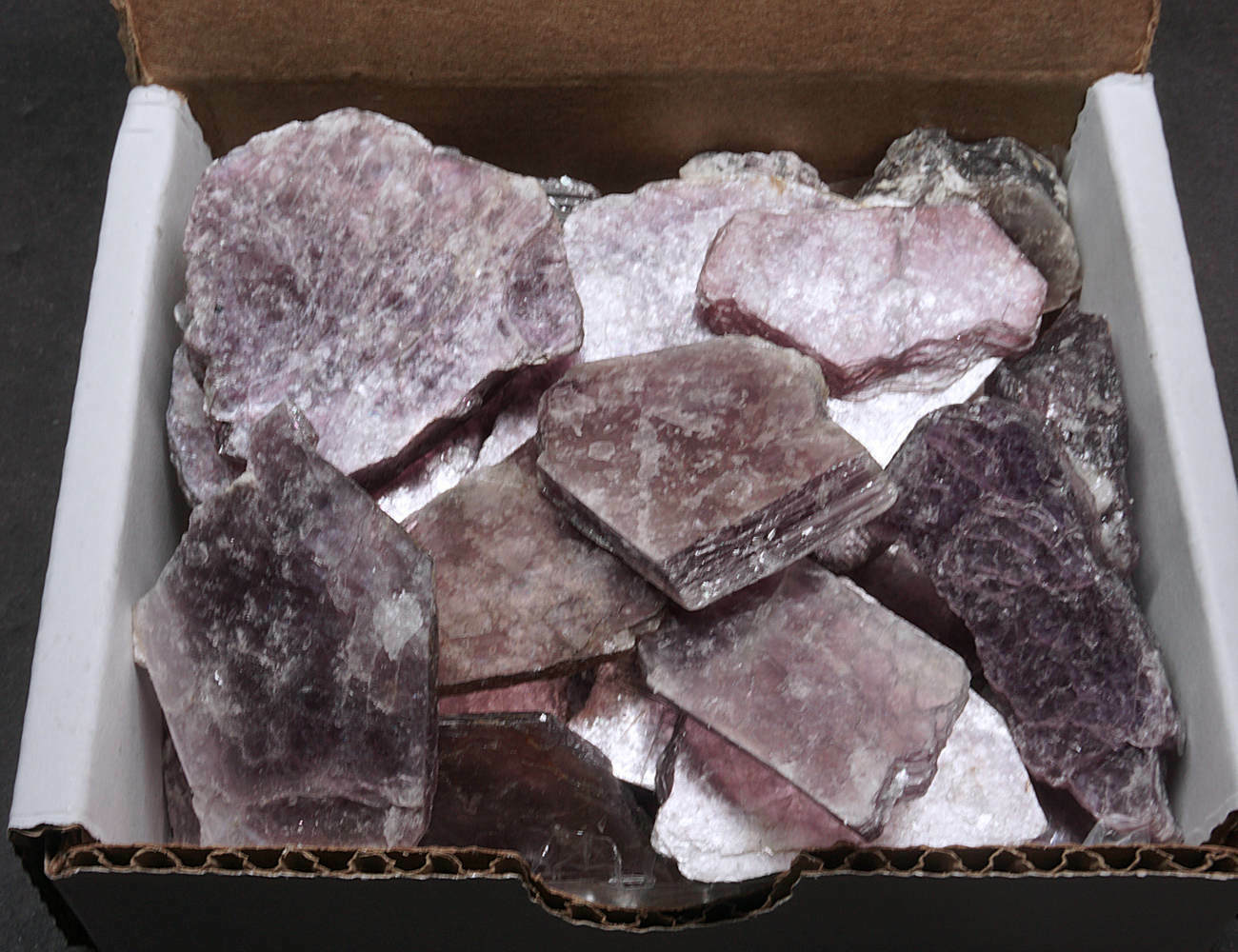 Lepidolite Collection 1/2 LB Layered Lavender Lithium Mica Crystals Lepidolite Collection 1/2 LB Layered Lavender Lithium Mica Crystals