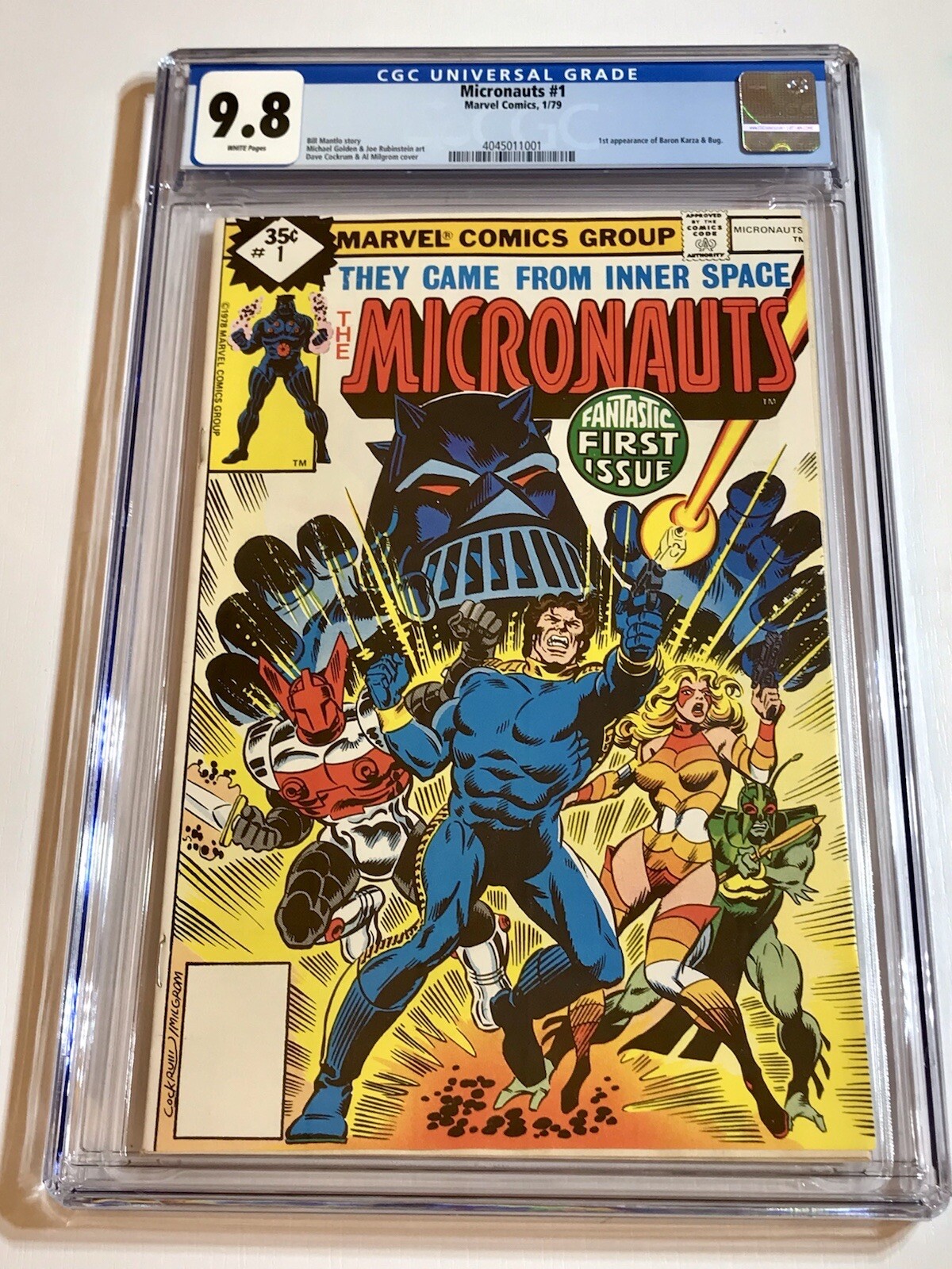 1979 Marvel MICRONAUTS #1 RARE Whitman variant Multi-Pack Graded CGC 9.8 WP 1979 Marvel MICRONAUTS #1 RARE Whitman variant Multi-Pack Graded CGC 9.8 WP