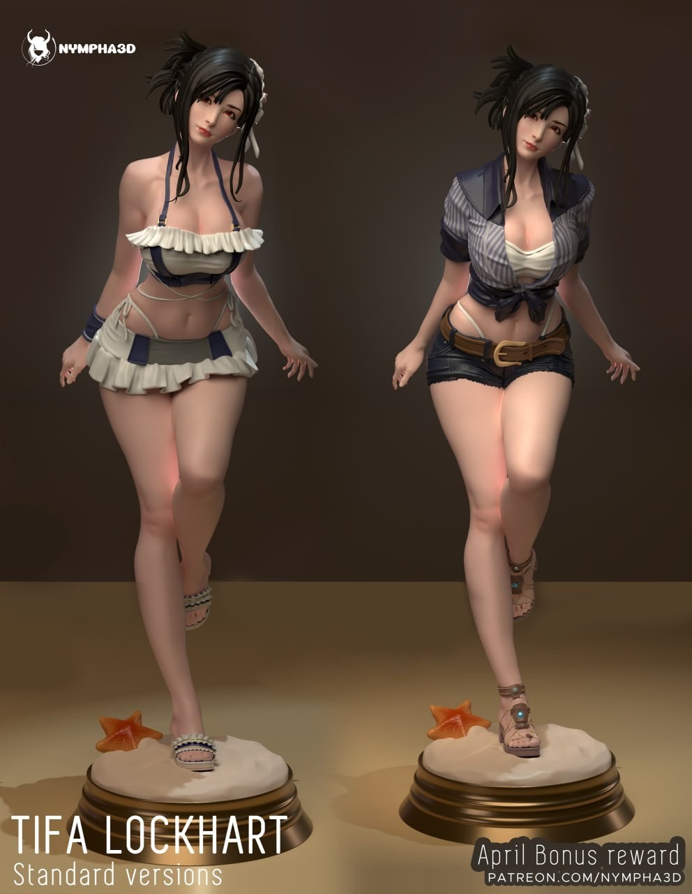 1:6 Tifa Lockhart Final Fantasy VII Fan Art UNPAINTED Garage Kit Statue