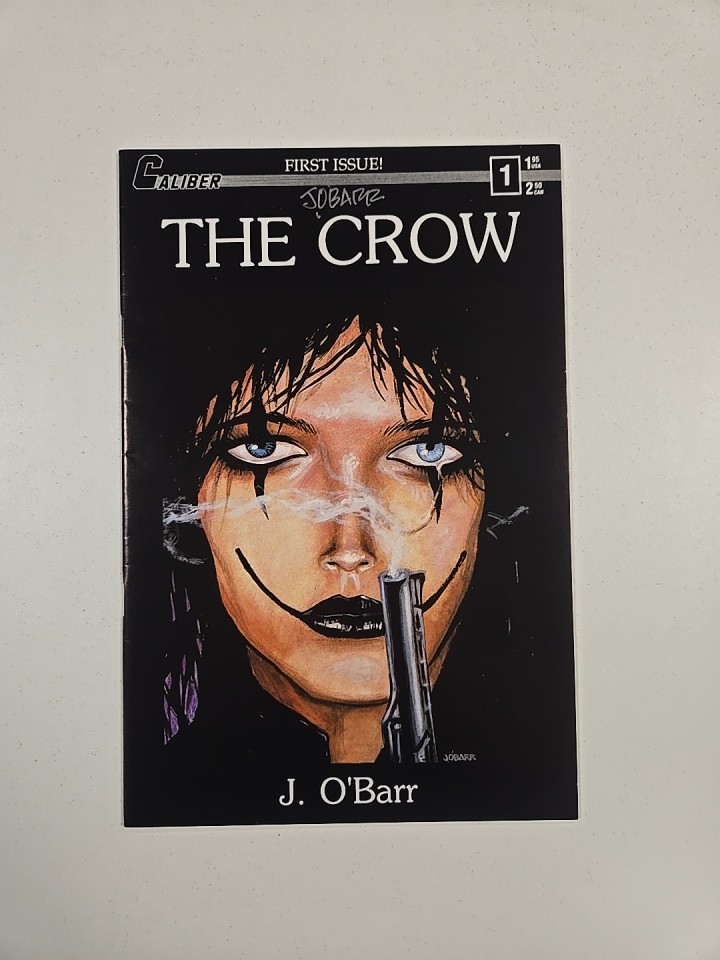 Caliber The Crow #1 First Print February 1989 Comic J. O\'Barr Signature Caliber The Crow #1 First Print February 1989 Comic J. O\'Barr Signature