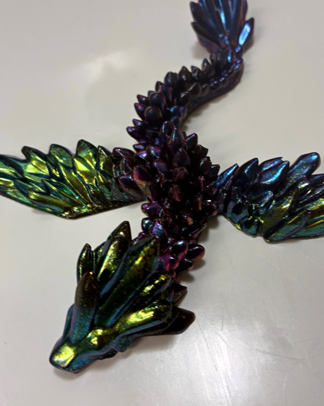 Handcrafted “Obsidian Aurora” Resin Dragon - 2026-2027 Fantasy Collection 