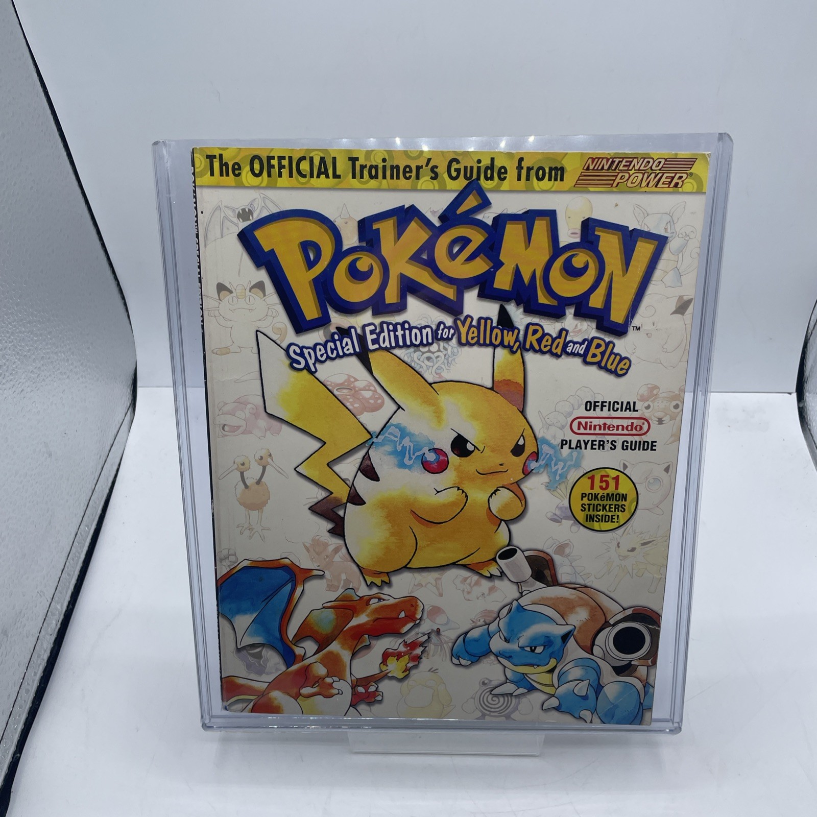 1999 Pokemon Special Edition Yellow Red and Blue Trainers Guide W/hard Protector 1999 Pokemon Special Edition Yellow Red and Blue Trainers Guide W/hard Protector