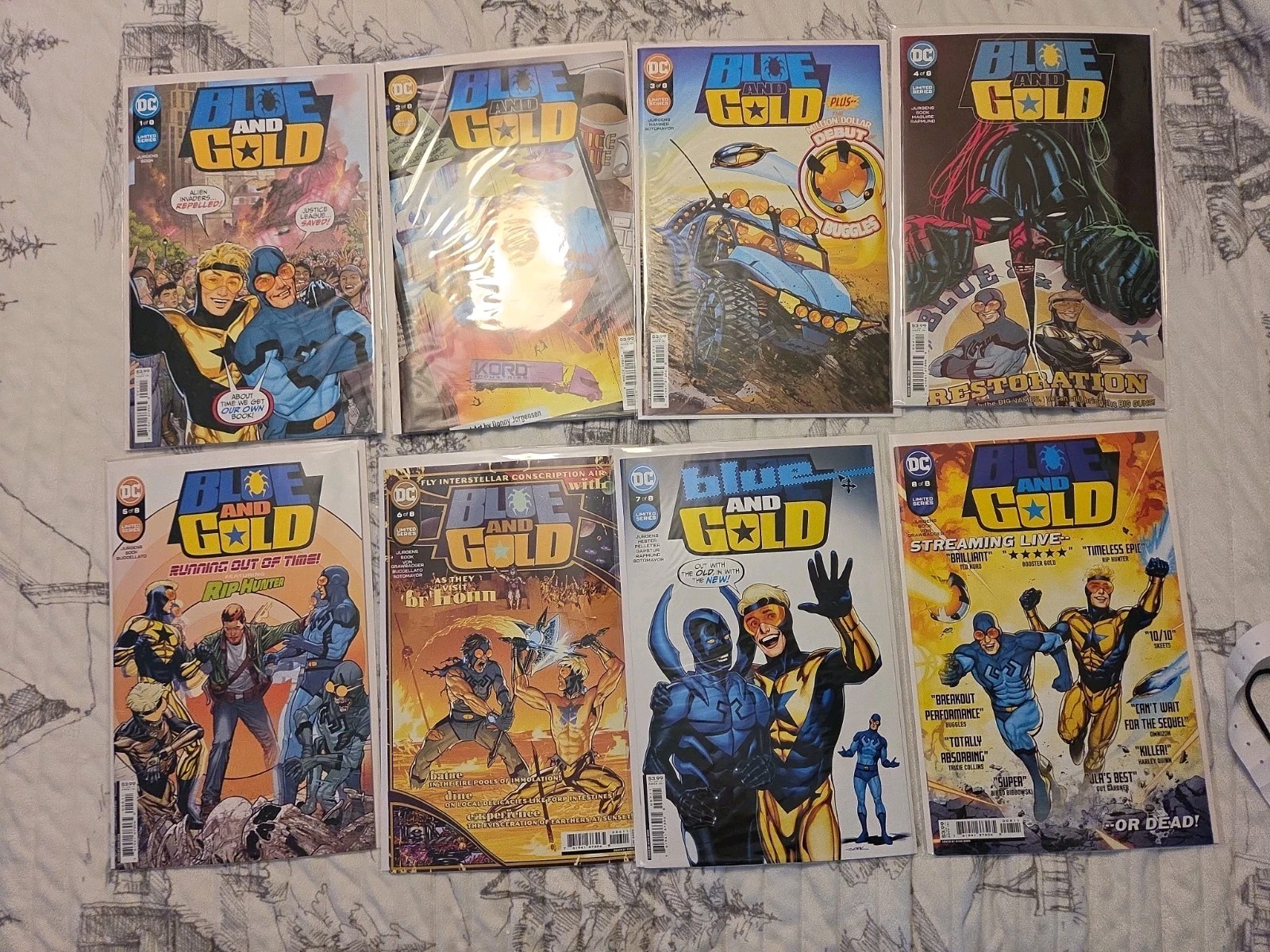 Blue And Gold #1–8 Set (2021) 2 3 4 5 6 7 DC Comics Lot Booster Gold Blue Beetle
