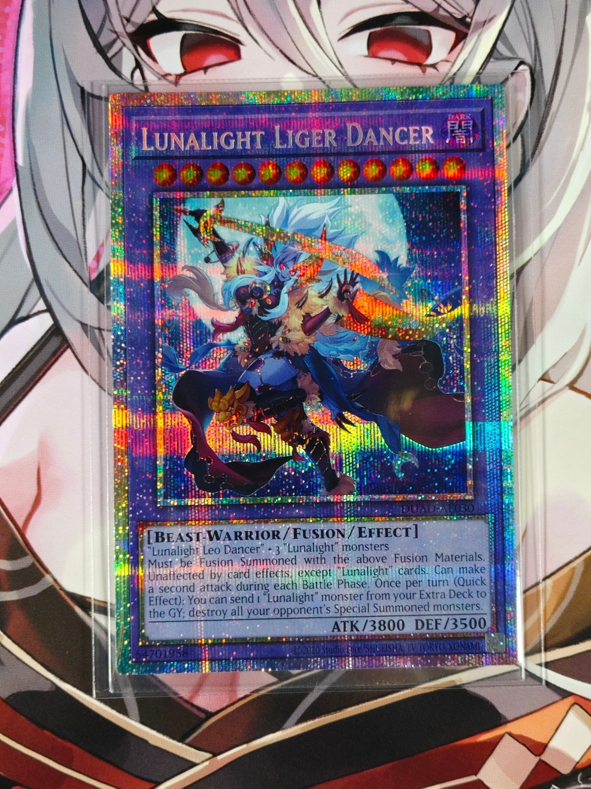 Yugioh Asian English OCG DUAD-AE030 Lunalight Liger Dancer - PSE