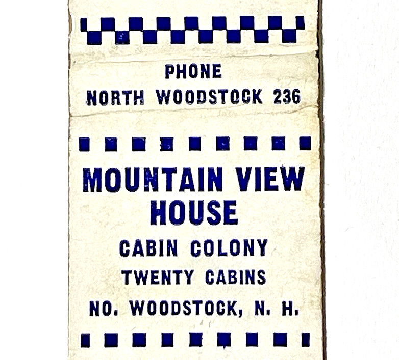 1940'S NORTH WOODSTOCK, NH- 20 MOUNTAIN VIEW HOUSE RESORT CABINS NEW HAMPSHIRE