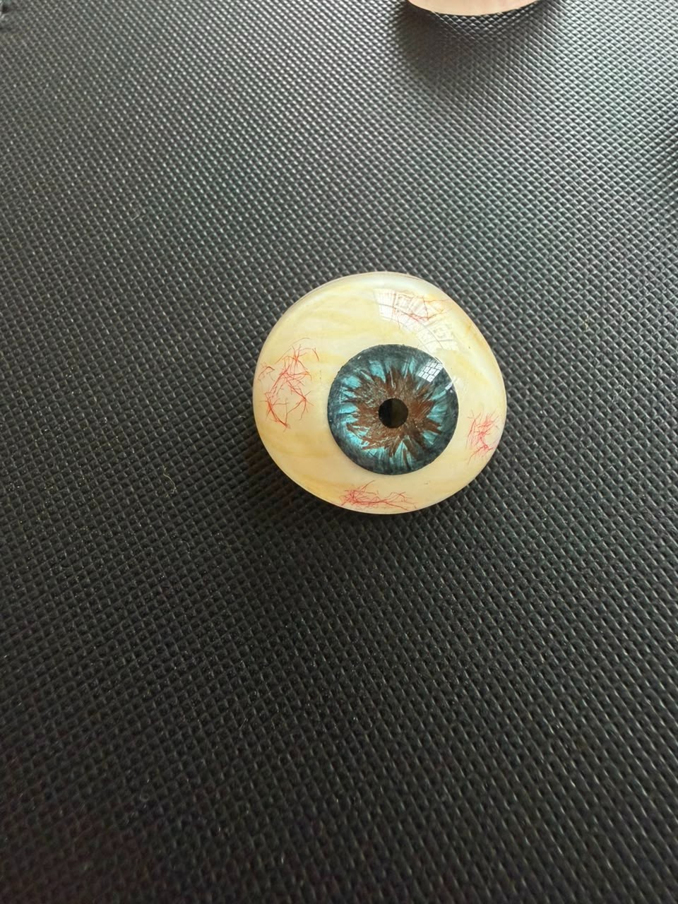 Vintage Human Prosthetic Eye ~ Antique Glass Artificial Blue Eye