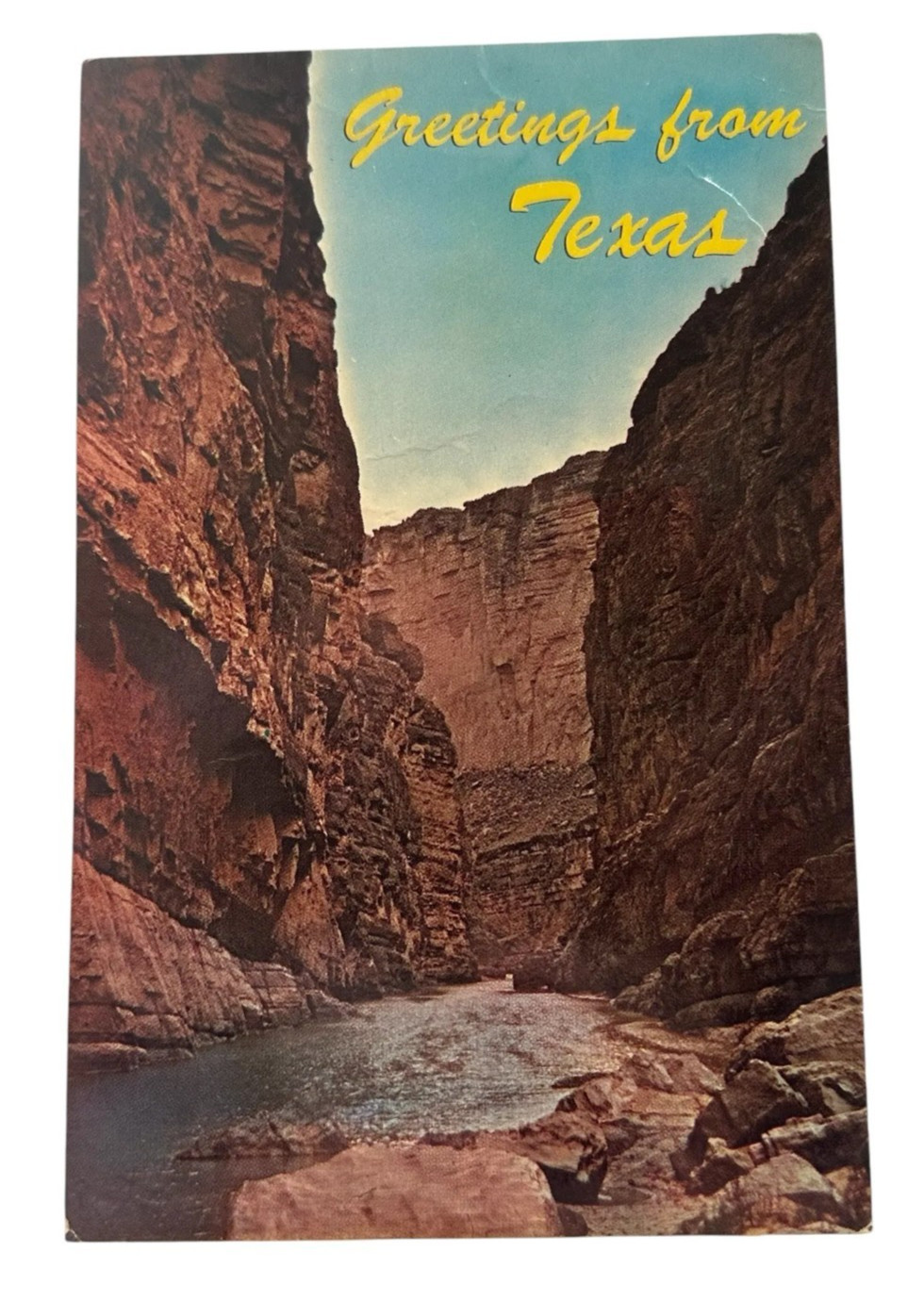 Postcard Greetings from Texas, Grand Canyon of Santa Helena Big Bend Natl. Park Postcard Greetings from Texas, Grand Canyon of Santa Helena Big Bend Natl. Park