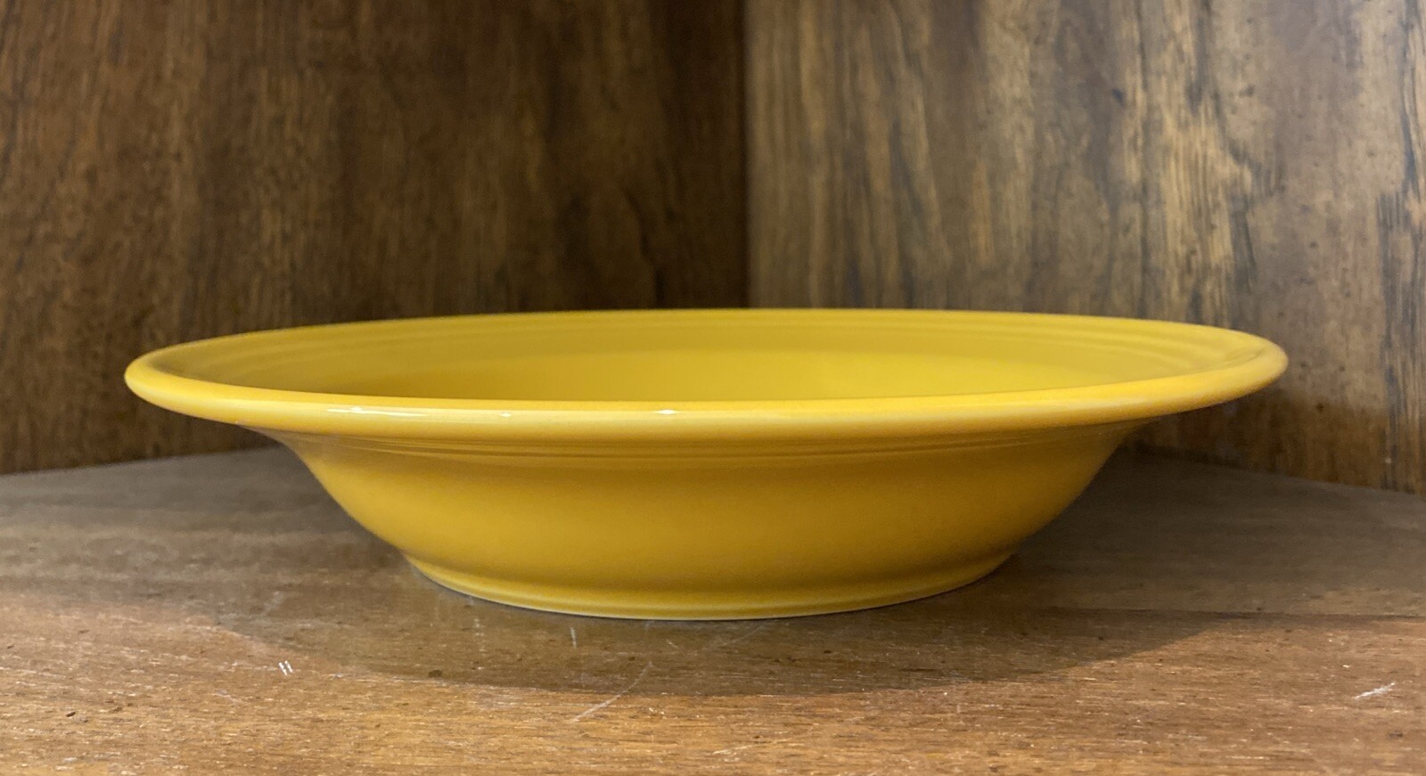 Fiesta Ware HLC Marigold 9” Large Rimmed Soup Bowl 75th Anniv. Color Retired
