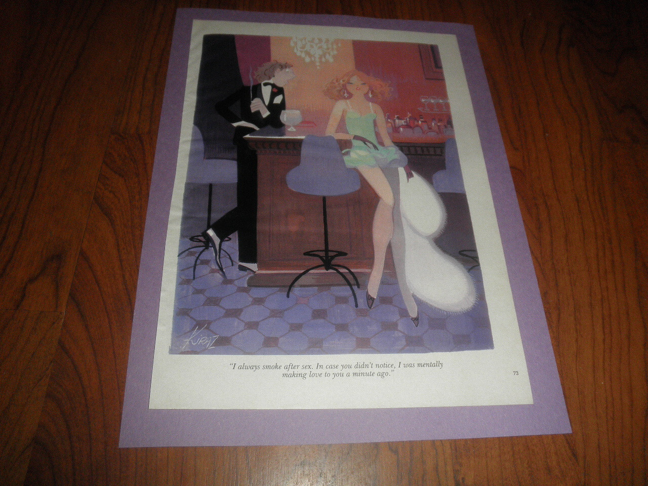 Vintage FUNNY & SEXY EMOND KIRAZ CARTOON -GORGEOUS PRINT/PIN-UP Vintage FUNNY & SEXY EMOND KIRAZ CARTOON -GORGEOUS PRINT/PIN-UP