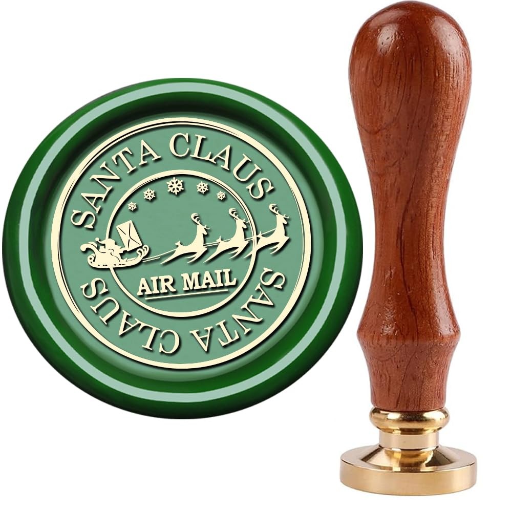 Christmas Wax Seal Stamp,Santa Claus Wax Seal Stamp with Deep Engrave Christmas Wax Seal Stamp,Santa Claus Wax Seal Stamp with Deep Engrave