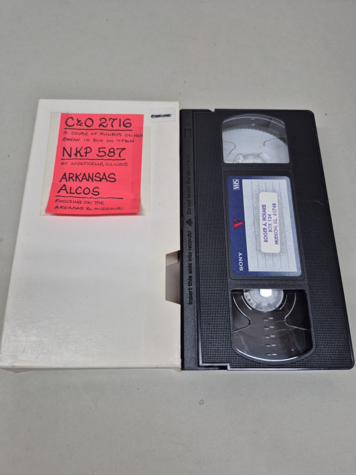Arkansas Alcos C&O 2716 NKP 587 Roger Holmes Rare Htf Trains VHS Vtg Railroad
