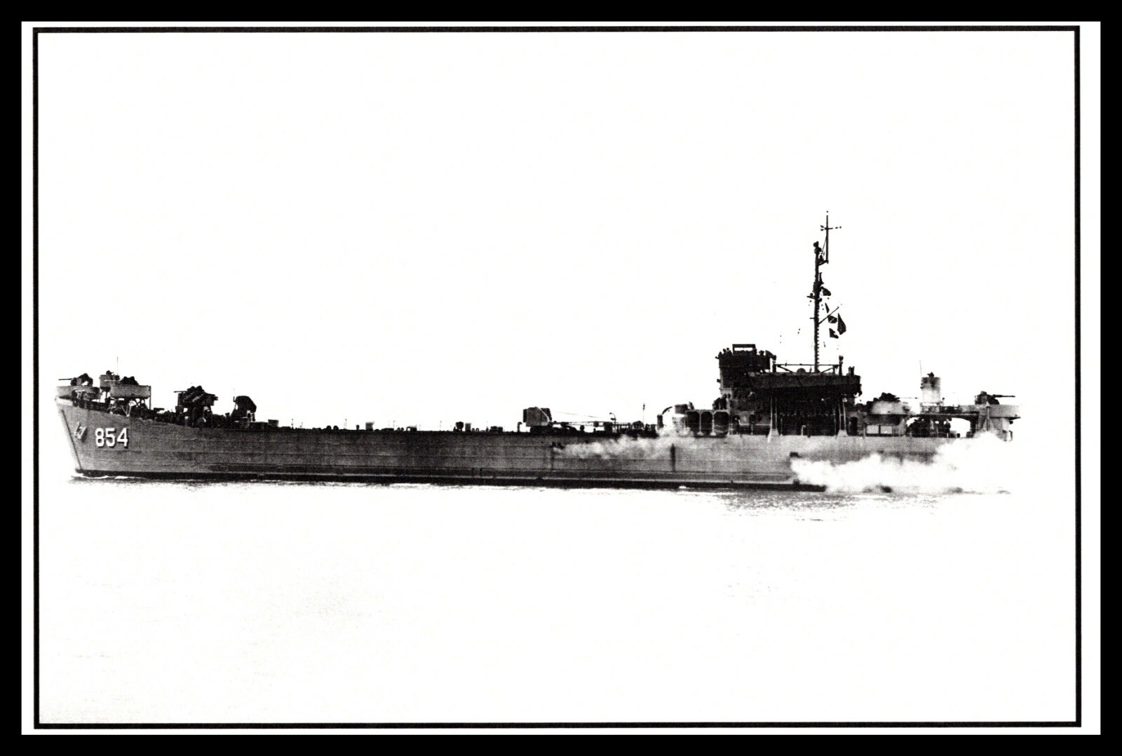 Postcard USS Kemper County LST-854