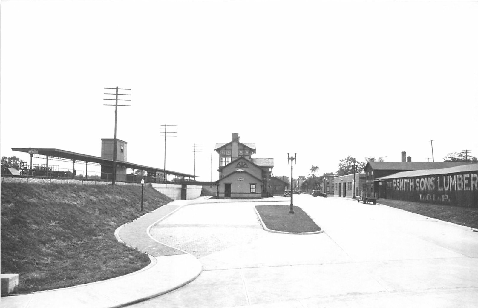 F48/ Newark Ohio RPPC Postcard REPRINT c1970s Penn Railroad Depot 7