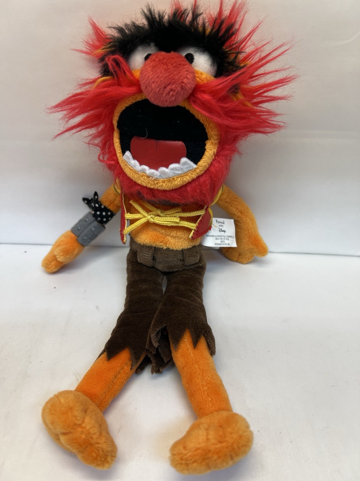 2015 Disney The Muppets Animal Drummer Plush 11\