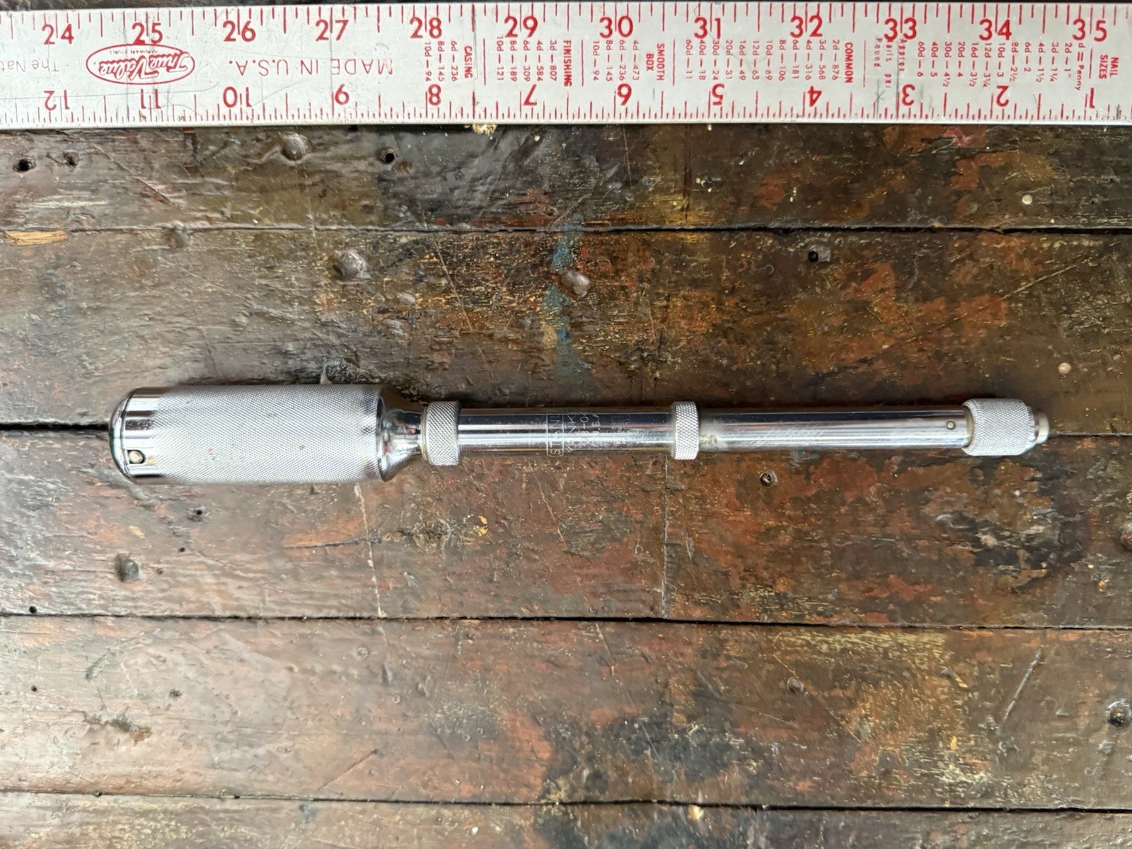 Vintage Stanley Yankee 03-043 Push Drill USA Hand Tool w/ 1 Bit