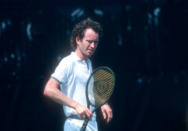 John McEnroe United States looks on at match play in the Hamlet Ch- Old Photo