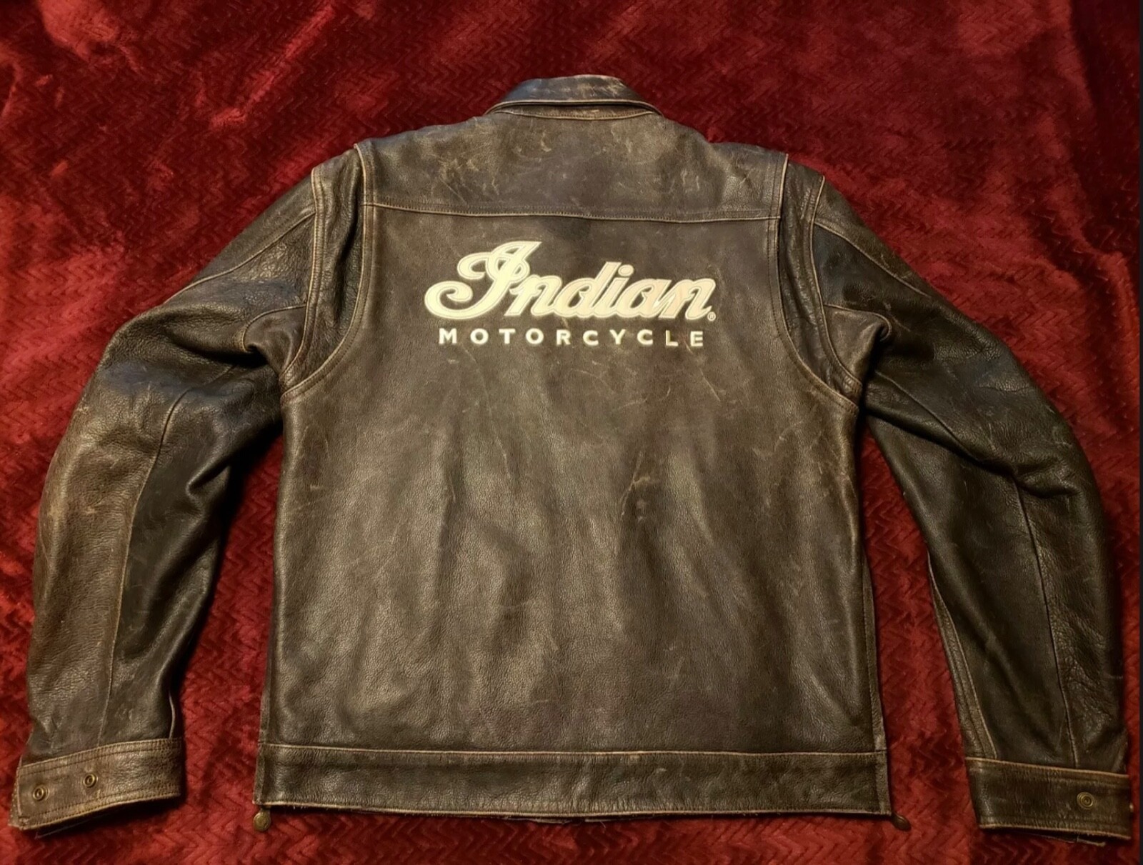 HARLEY DAVIDSON INDIAN LEATHER JACKET MEDIUM BROWN HARLEY DAVIDSON INDIAN LEATHER JACKET MEDIUM BROWN