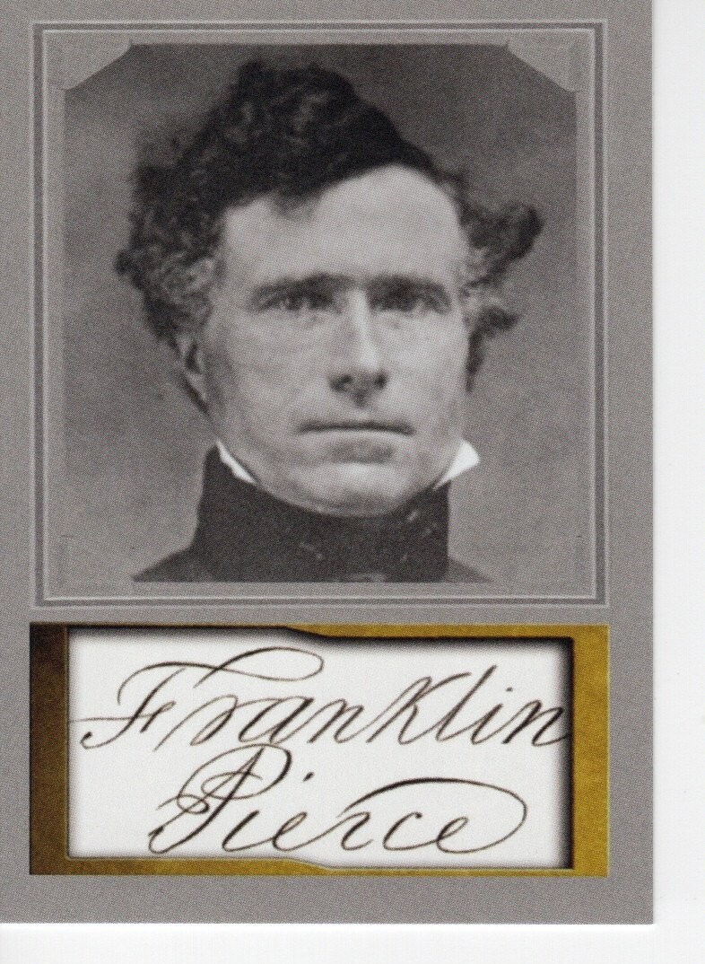 FRANKLIN PIERCE ~ Presidential ACEO Portrait D. Gordon Facs Auto * NM+ #14 FRANKLIN PIERCE ~ Presidential ACEO Portrait D. Gordon Facs Auto * NM+ #14