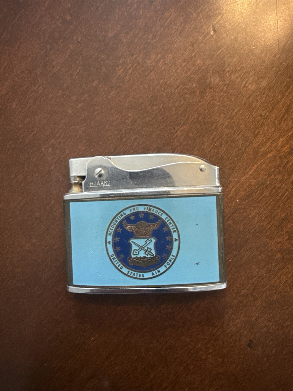Lighter Vtg Howard USAF Denver Air Force Table Accounting & Finance Center