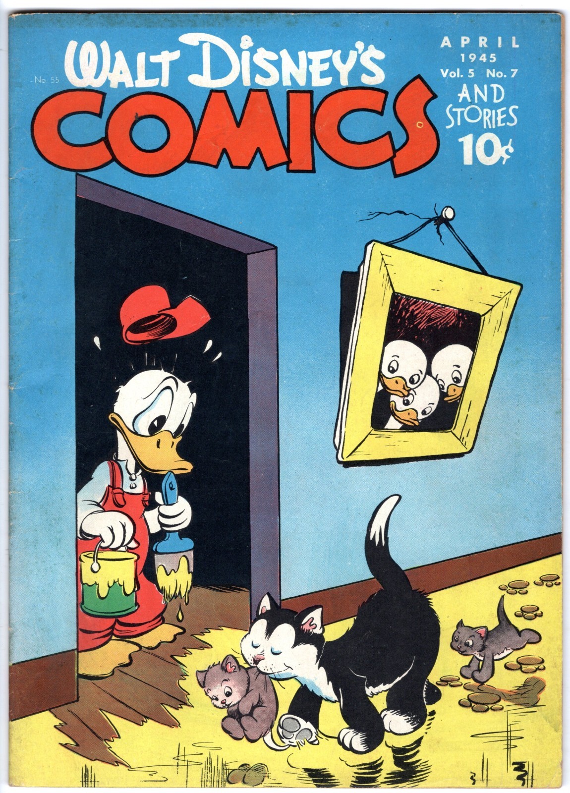 Walt Disney's COMICS & STORIES #55 Donald Duck by Carl Barks 1945 VERY FINE Walt Disney's COMICS & STORIES #55 Donald Duck by Carl Barks 1945 VERY FINE