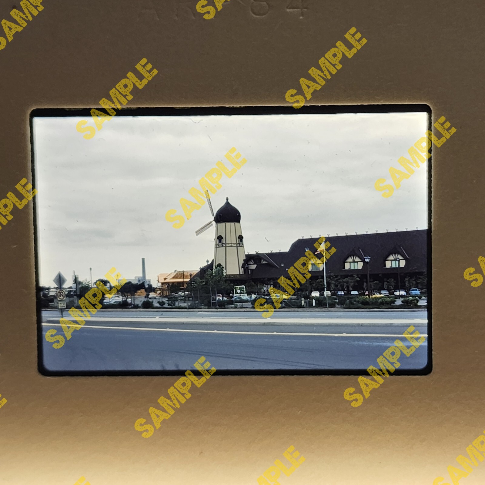 Vintage 35mm Slide - CALIFORNIA 1984 Carlsbad Windmill Food Hall San Diego CA