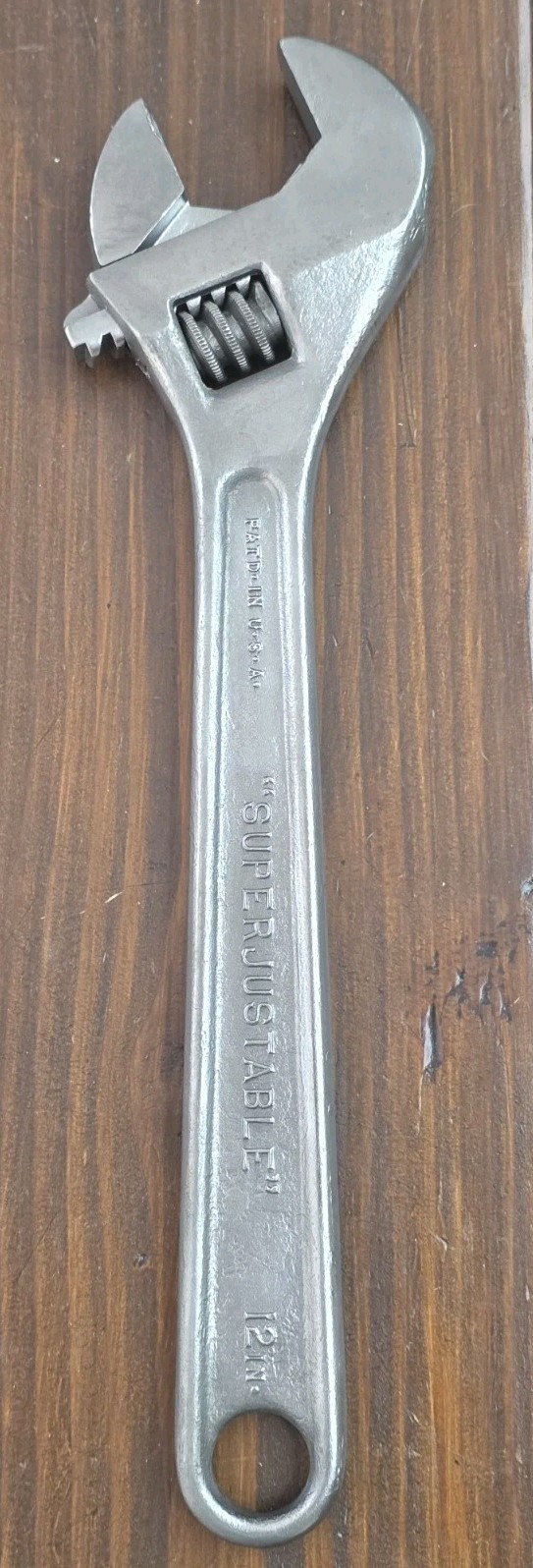 Vtg J.H. Williams 12 In Superjustable Wrench Alloy B Drop Forged Crescent USA Vtg J.H. Williams 12 In Superjustable Wrench Alloy B Drop Forged Crescent USA