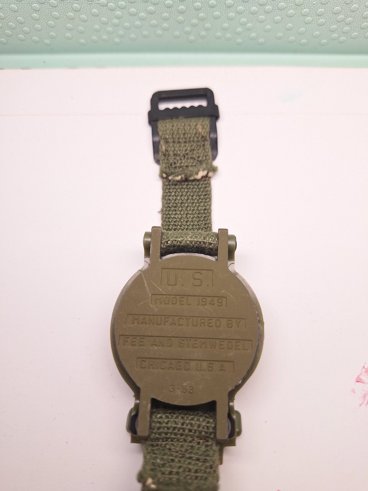 MINT M1949 US Military Wrist Compass Fee & Stemwedel Jan 1953 Korean War IN BOX