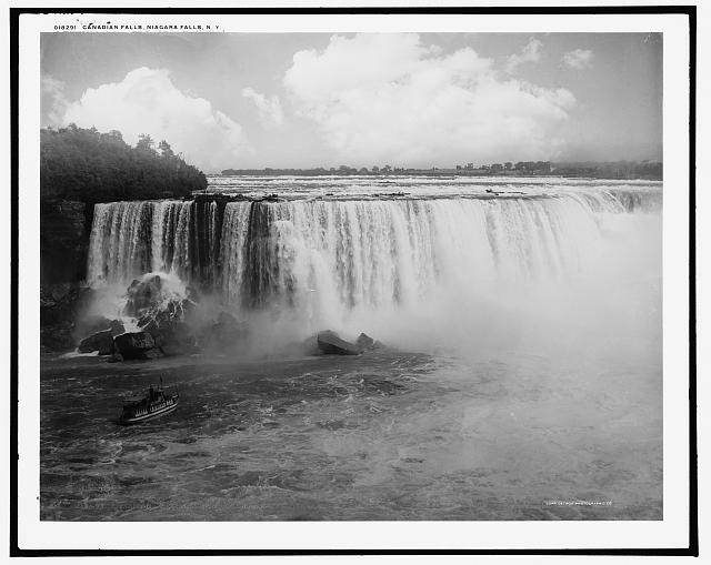 Photo:Niagara Falls NY Canadian Falls Horseshoe Falls 1905 Steamboat View