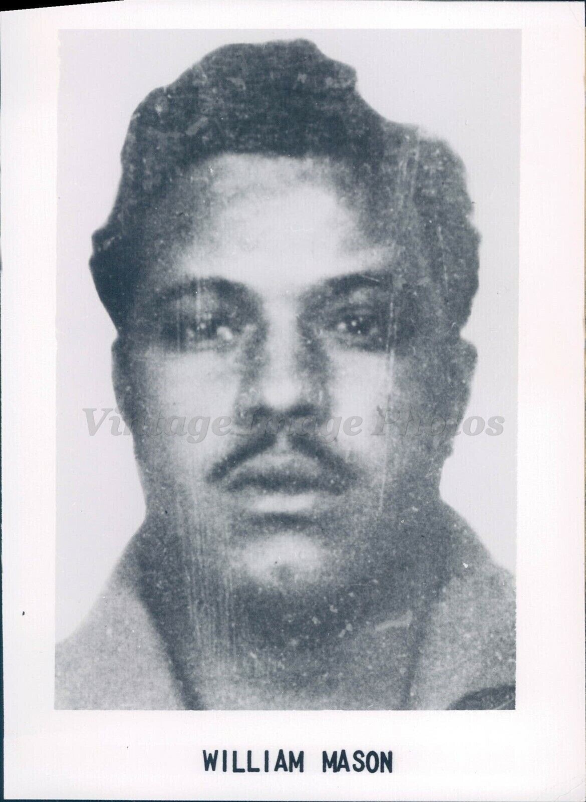 1960 Press Murder Victim William Mason FBI Fugitives Detroit MI Crime Photo