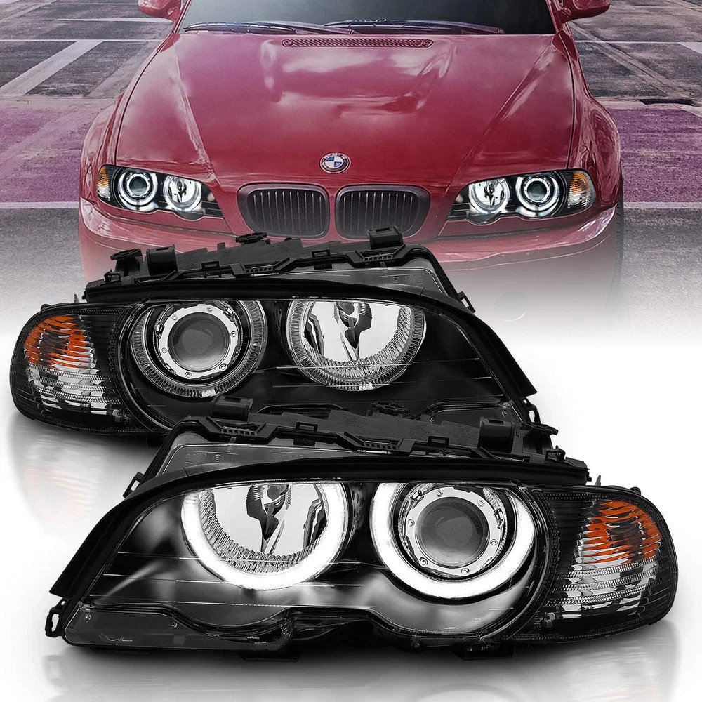 for 1999-2001 BMW 3 Series E46 323Ci 328Ci 325Ci 330Ci M3 Coupe W/Halos Projecto