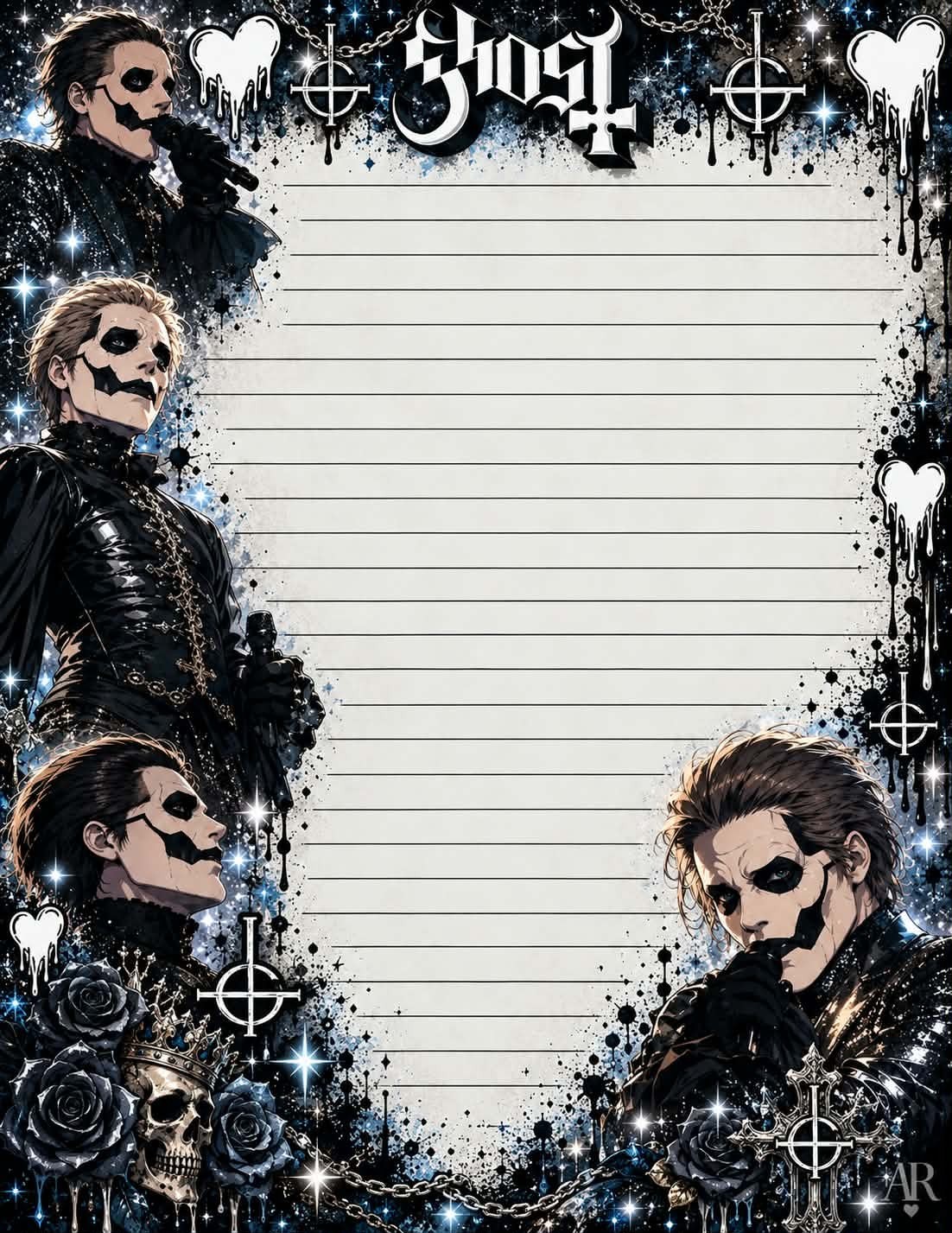 Ghost (the band) Stationery Set