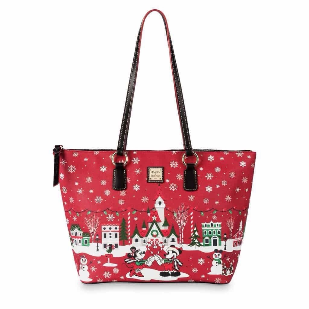 Dooney & Bourke Disney Mickey & Minnie Mouse Holiday Large Tote Bag Dooney & Bourke Disney Mickey & Minnie Mouse Holiday Large Tote Bag
