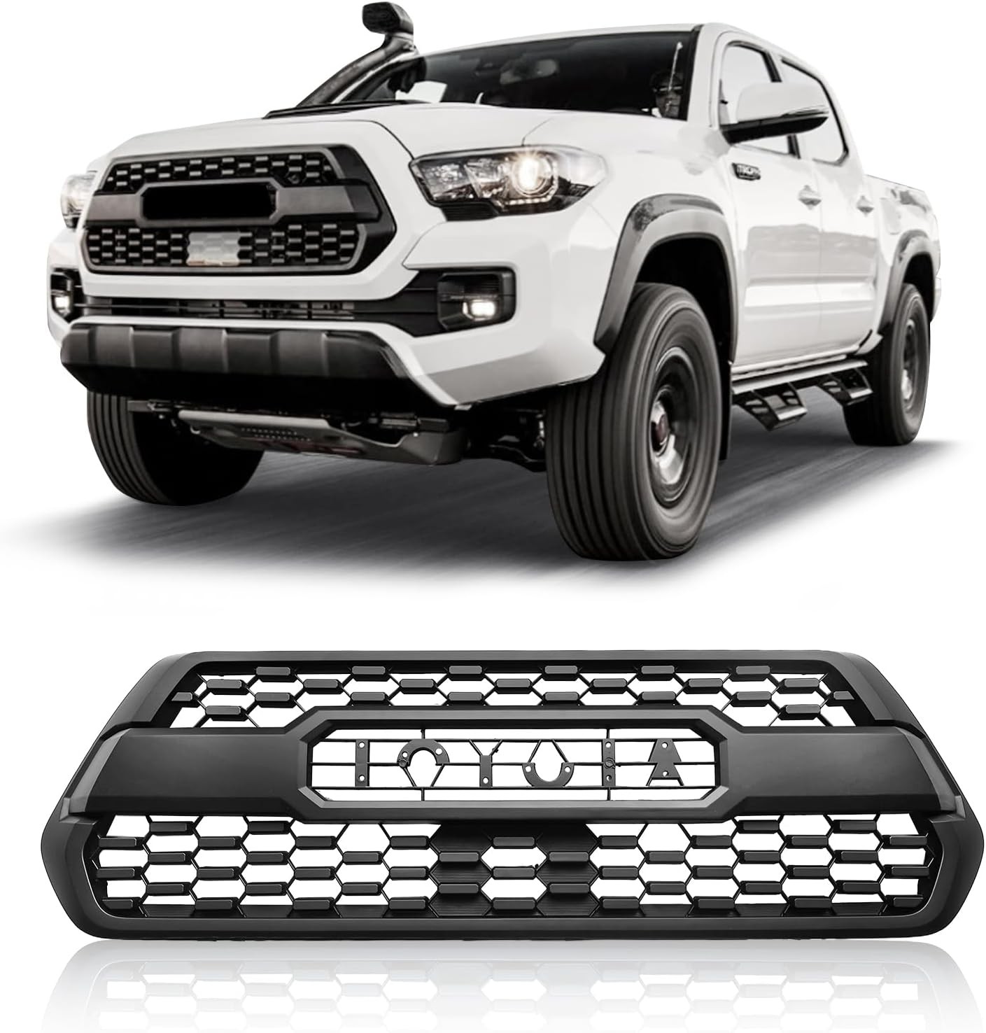 Front Grille Grill Compatible With 2016-2022 Tacoma SR / SR5 / TRD Sport/TRD Front Grille Grill Compatible With 2016-2022 Tacoma SR / SR5 / TRD Sport/TRD