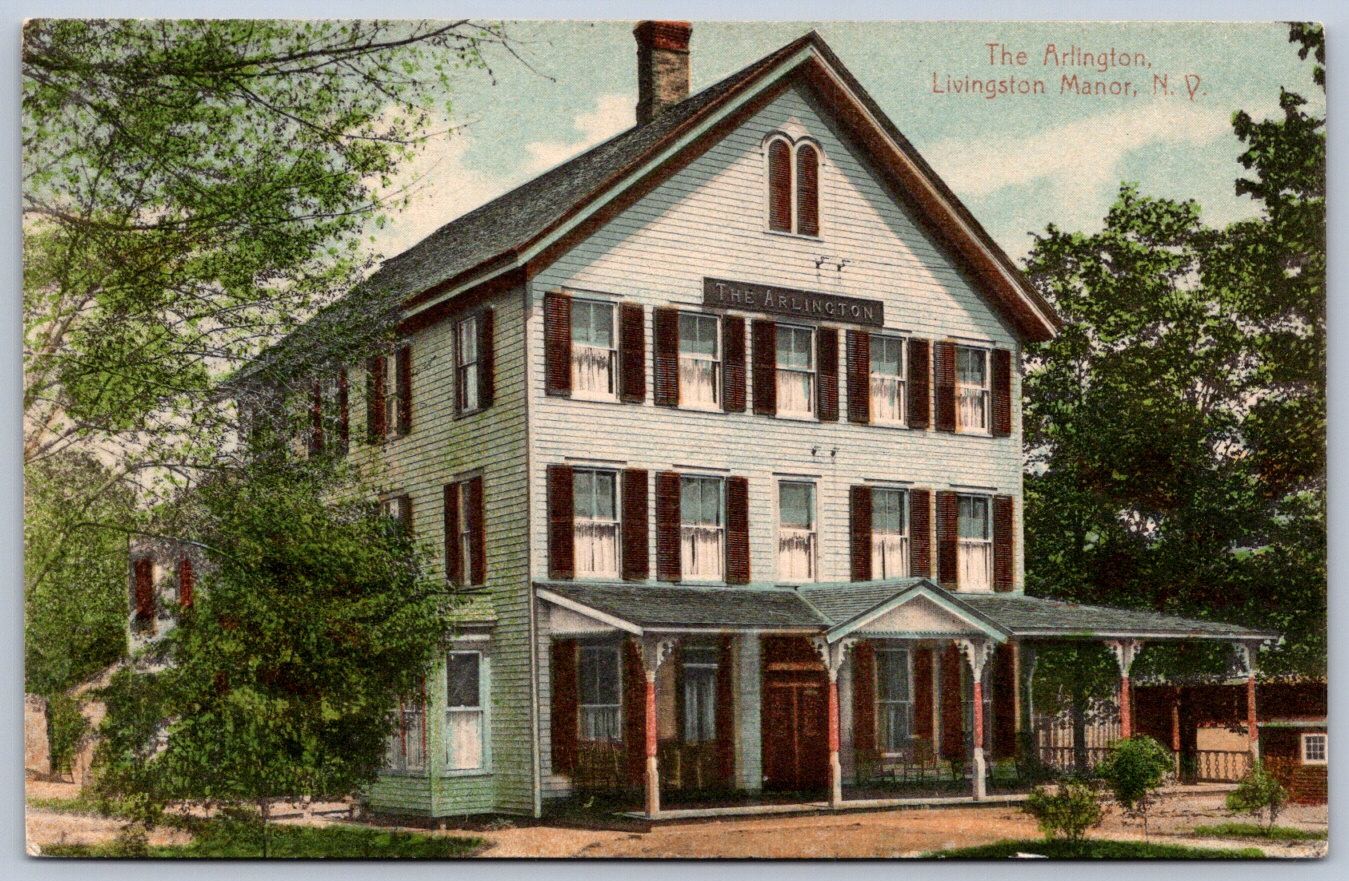 K48/ Livingston Manor New York Postcard c1910 The Arlington Hotel 269 K48/ Livingston Manor New York Postcard c1910 The Arlington Hotel 269