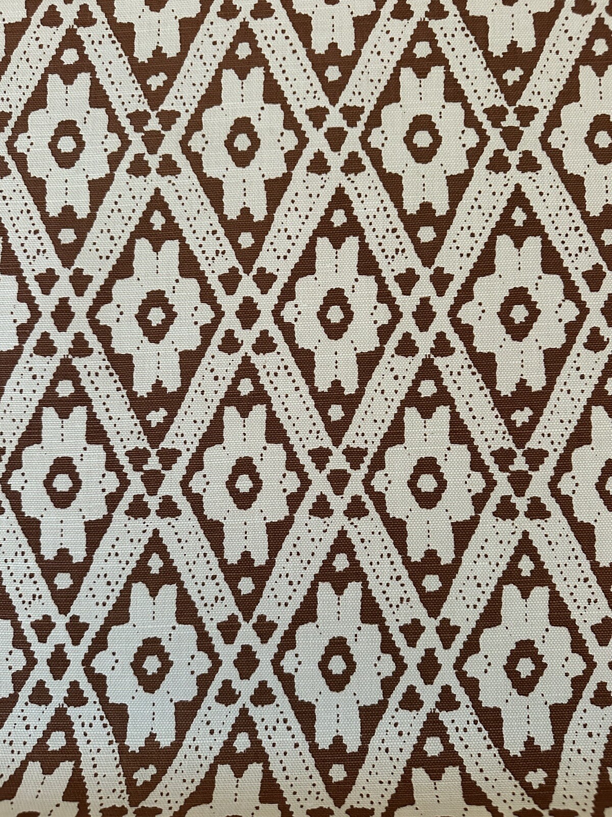 Quadrille China Seas Viennese Mocha On Tint Linen Fabric 3 Yards