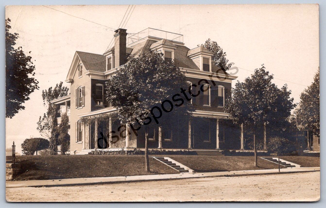 K52/ Waynesboro Pennsylvania RPPC Postcard c1910 Home Residence 456 K52/ Waynesboro Pennsylvania RPPC Postcard c1910 Home Residence 456