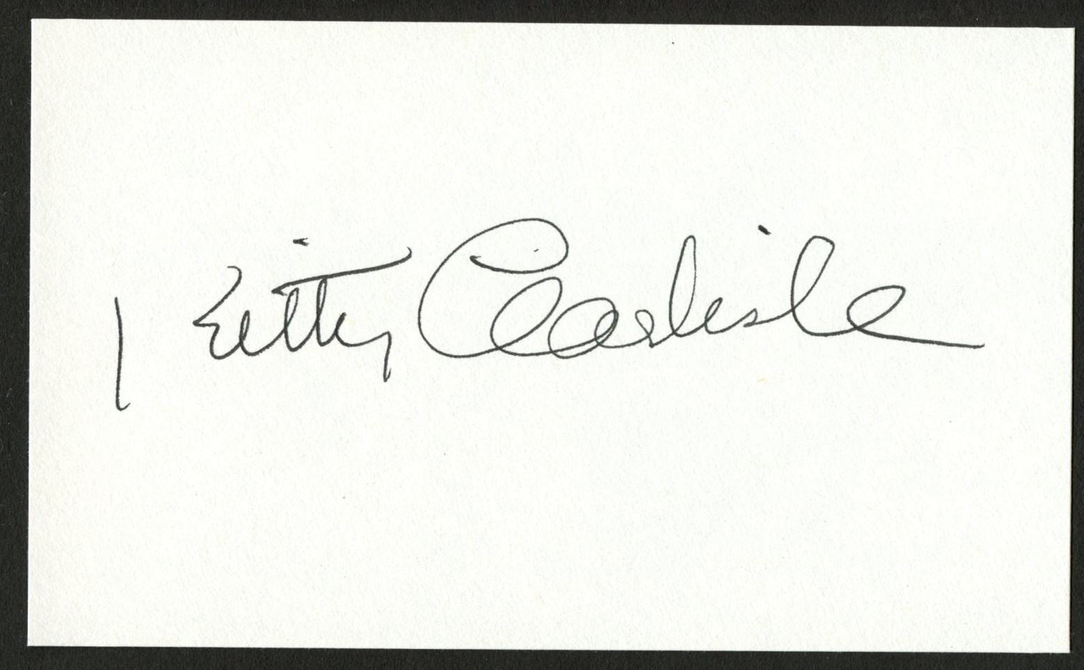 Kitty Carlisle d2007 signed autograph 3x5 Actress A Night at the Opera Kitty Carlisle d2007 signed autograph 3x5 Actress A Night at the Opera